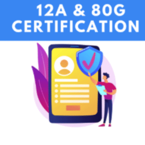 12-A & 80-G Registration( Government Charges extra if applicable)