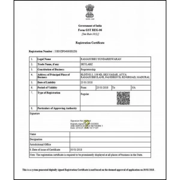 GST Registration for Proprietorship( Government Charges extra if applicable) - Image 2