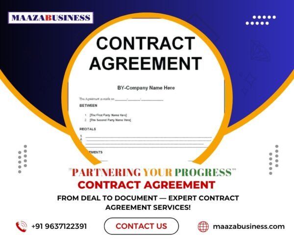 Legal Contract Agreement (Government Charges extra if applicable)
