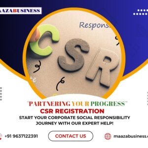 CSR Registration( Government Charges extra if applicable)