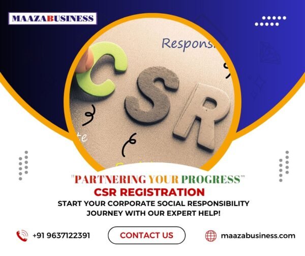 CSR Registration( Government Charges extra if applicable)