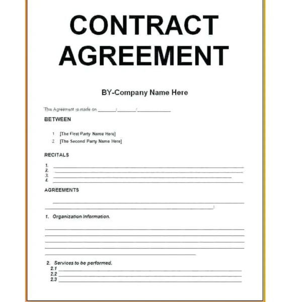 Legal Contract Agreement (Government Charges extra if applicable) - Image 2