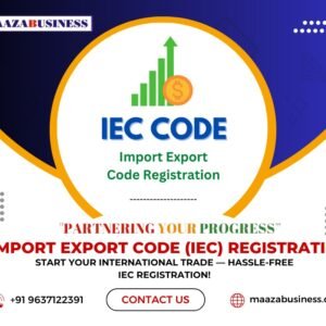 Import Exporter Code Registration( Government Charges extra if applicable)