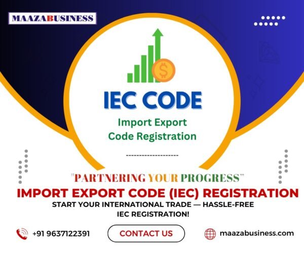 Import Exporter Code Registration( Government Charges extra if applicable)