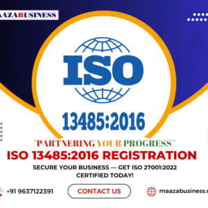 ISO 13485:2016(Government Charges extra if applicable)