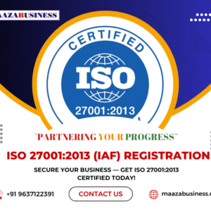 ISO 27001:2013(IAF)(Government Charges extra if applicable)