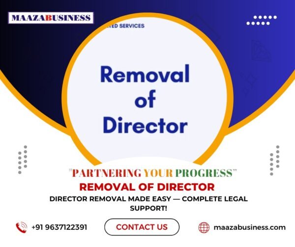 Removal of Director (Government Charges extra if applicable)