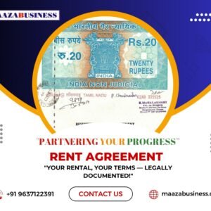 Legal Rent Agreement Registration (Government Charges extra if applicable)