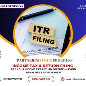 ITR FILLING( Government Charges extra if applicable)