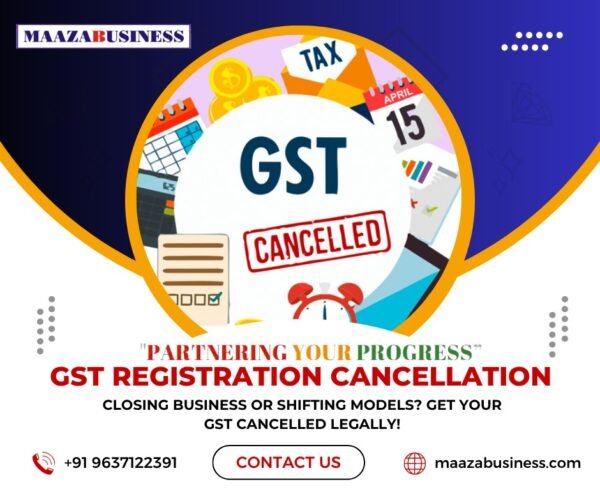 GST Cancellation ( Government Charges extra if applicable)