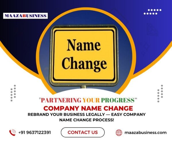 Company Name Change( Government Charges extra if applicable)