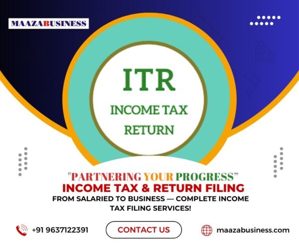 Income Tax & Return Filing (Government Charges extra if applicable)