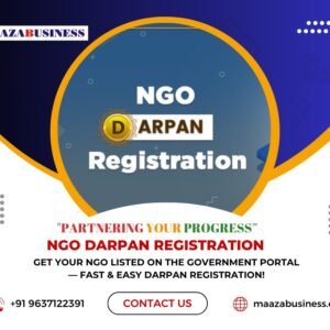 NGO Darpan Registration ( Government changes extra if applicable)