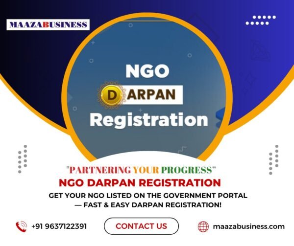 NGO Darpan Registration ( Government changes extra if applicable)