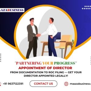 Appointment of Director( Government Charges extra if applicable)