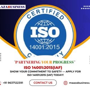 ISO 14001:2015(IAF)(Government Charges extra if applicable)