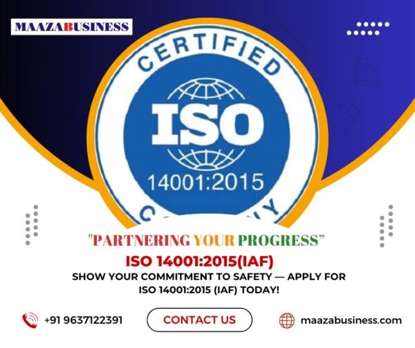 ISO 14001:2015(IAF)(Government Charges extra if applicable)