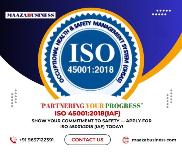 ISO 45001:2018(IAF)(Government Charges extra if applicable)