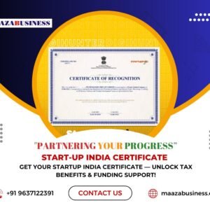 Start-up India Certificate (Government Charges extra if applicable)