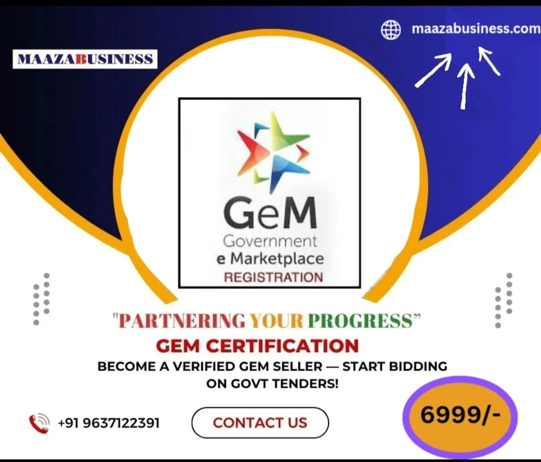 GEM Certification ( Government Charges extra if applicable)