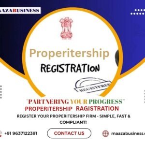 Proprietorship Registration Package ( Government Charges extra if applicable)
