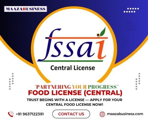Food licence Central ( Government Charges extra if applicable)