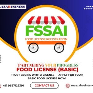 Food Licence Basic ( Government Charges extra if applicable)
