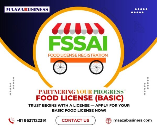 Food Licence Basic ( Government Charges extra if applicable)